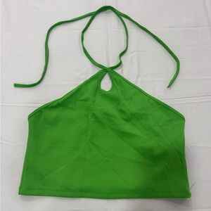 NWT ZARA Green Halter Neck Women's Top 💚